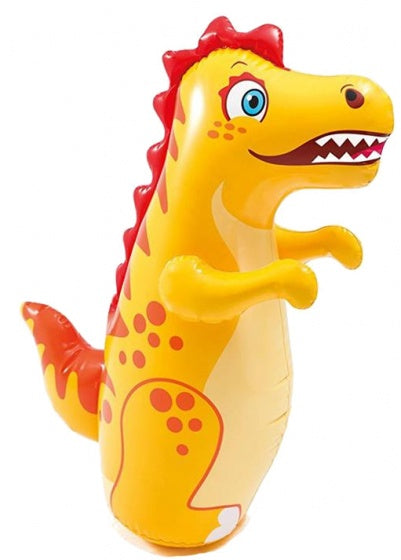 opblaasdier dinosaurus 94 x 61 cm PVC geel
