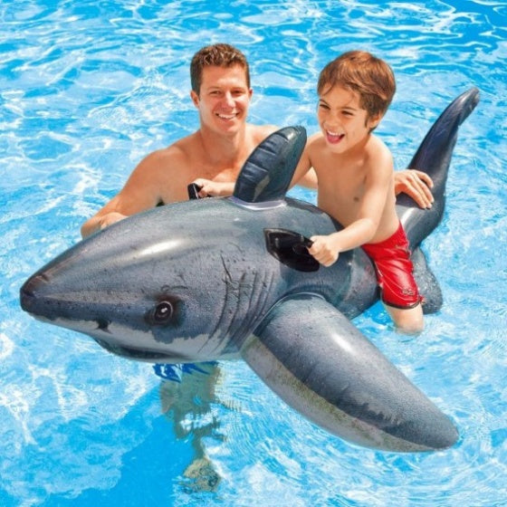 opblaasdier haai ride-on 173 x 107 cm
