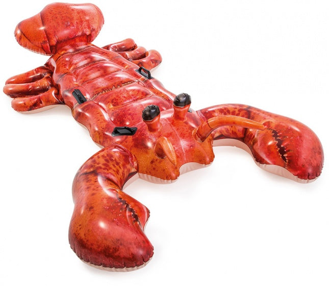opblaasdier kreeft 213 x 137 cm rood