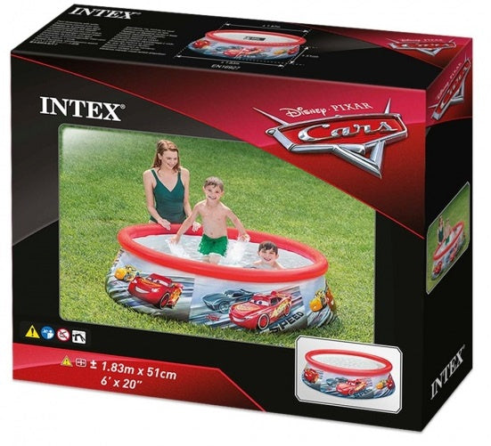 opblaaszwembad 28103NP Easy Cars 183 x 51 cm rood