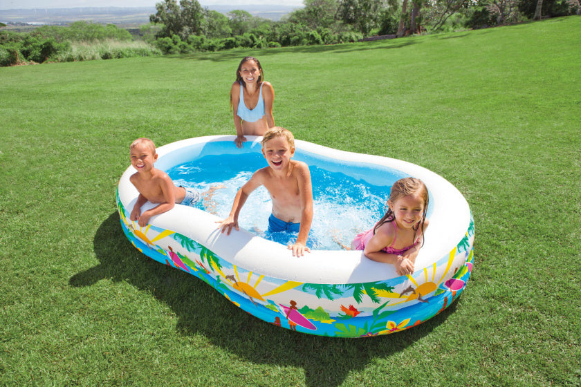 opblaaszwembad 56490NP Paradise 262 x 160 x 46 cm blauw
