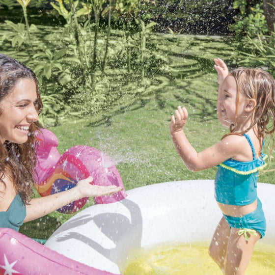 opblaaszwembad 57441NP Spraypool Unicorn 272 x 193 cm wit