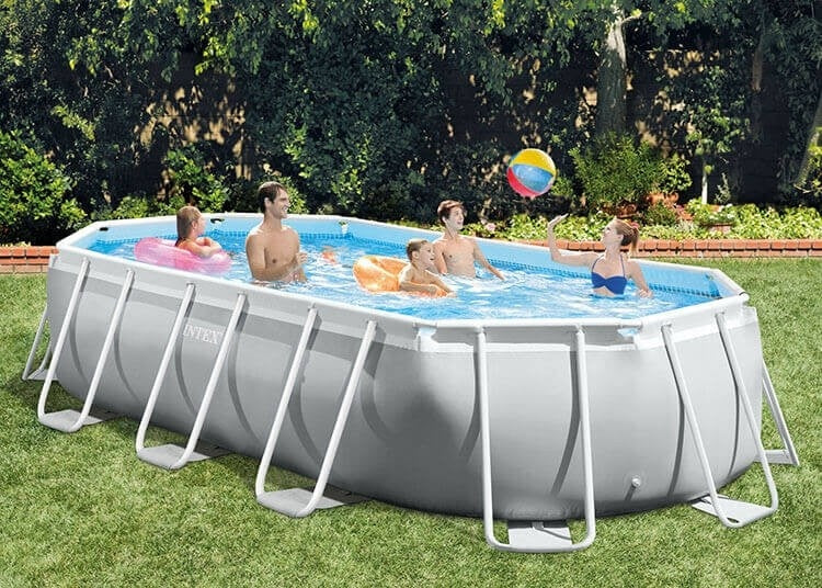 opzetzwembad met pomp 26798GN Prism 610 x 305 cm grijs