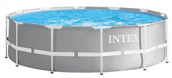opzetzwembad met pomp 26716GN Prism 366 x 99 cm grijs