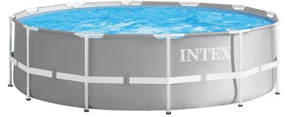 opzetzwembad met pomp 26726GN Prism 457 x 122 cm grijs