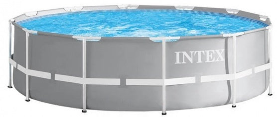 opzetzwembad met pomp 26756GN Prism 610 x 132 cm grijs