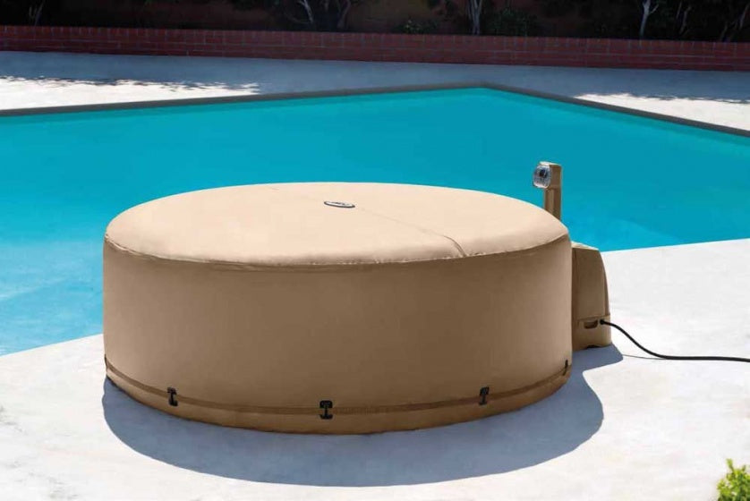 afdekhoes jacuzzi energiebesparend PureSpa beige