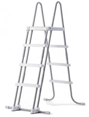 zwembadladder Krystal Clear aluminium 122 cm grijs/wit