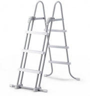 zwembadladder zilver/wit 107 cm
