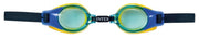 zwembril junior 15 x 4 cm siliconen blauw