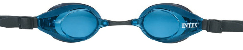 Zwembril Pro Racing siliconen blauw one-size
