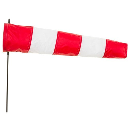 windsock Airport 100 cm rood/wit