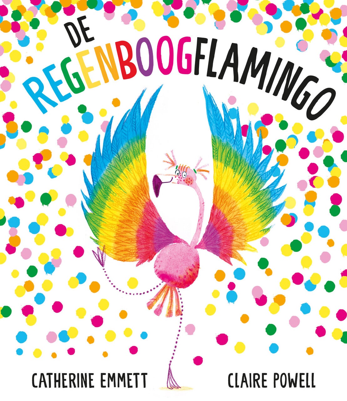 De regenboogflamingo (Hardback)