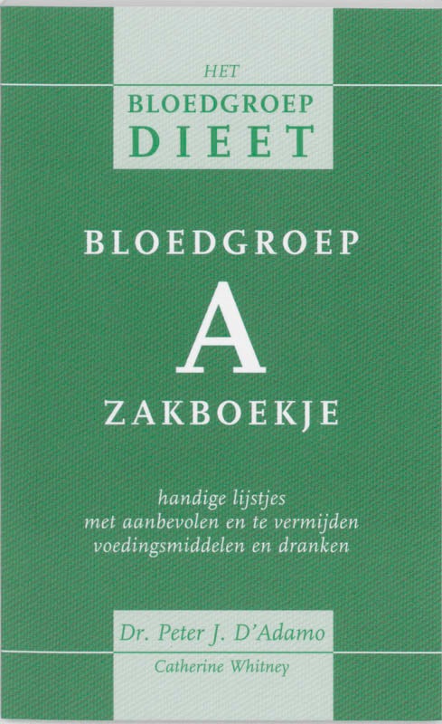 Bloedgroep A zakboekje (Paperback)