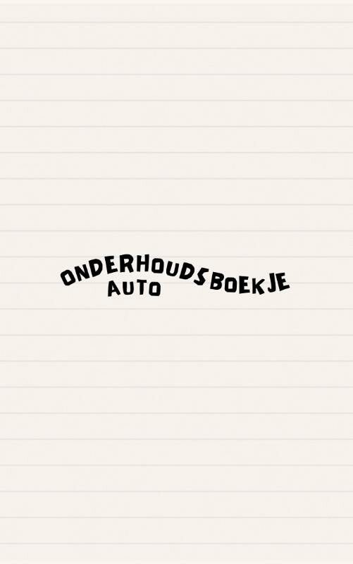 Onderhoudsboekje Auto (Paperback)
