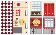 decoratiestickers Fire Station 6-delig