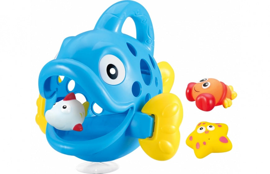badspeelgoed Hungry Fish blauw junior 23 x 23 x 20 cm