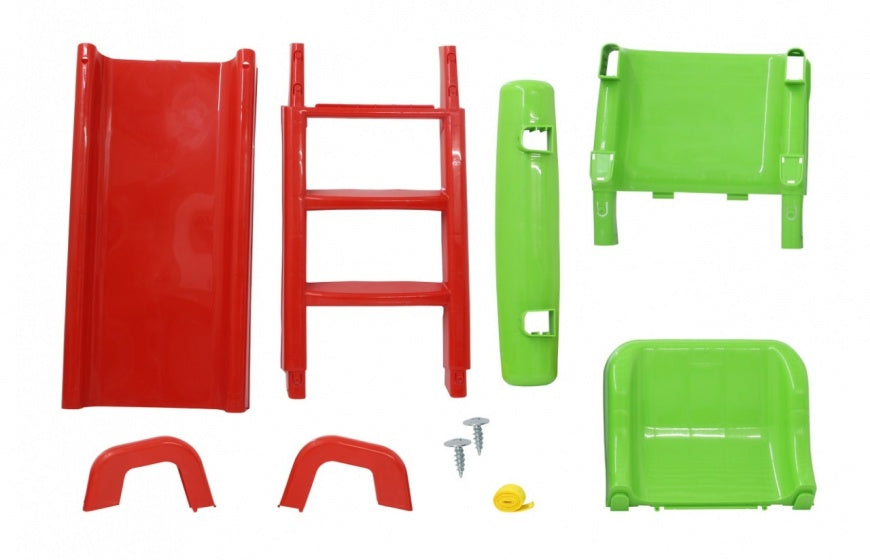 glijbaan 145 x 59 x 79 cm rood/groen