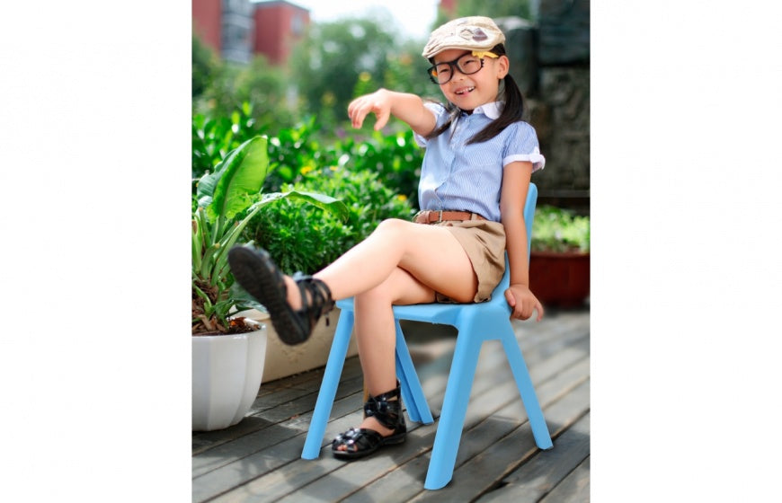 kinderstoel Smiley blauw