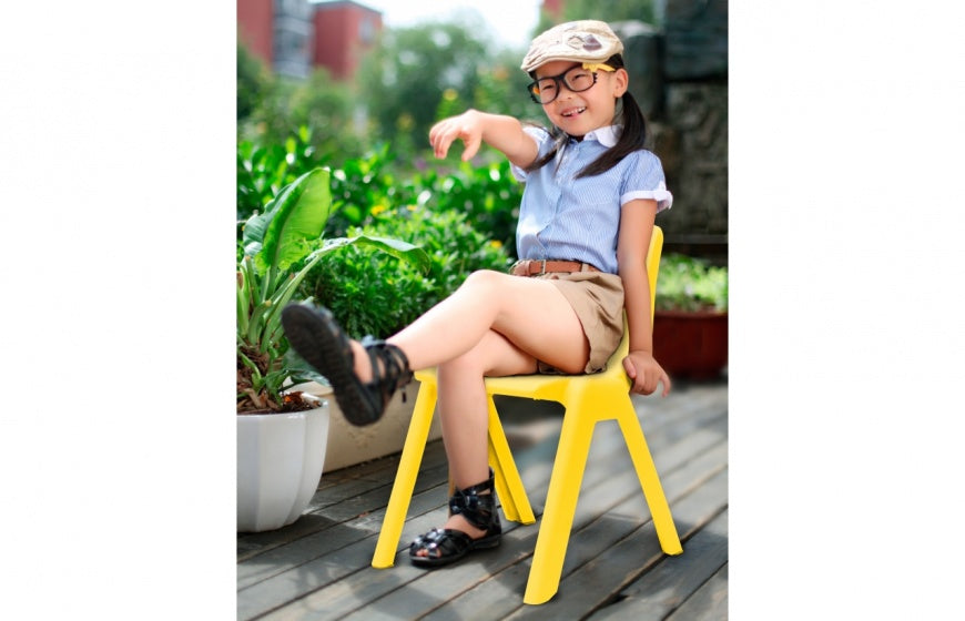 kinderstoel Smiley geel