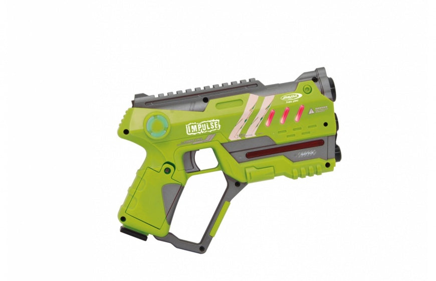 laserpistoolset Impulse jongens 22 cm blauw/groen