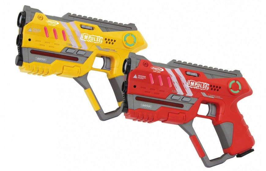 laserpistoolset Impulse jongens 22 cm geel/rood