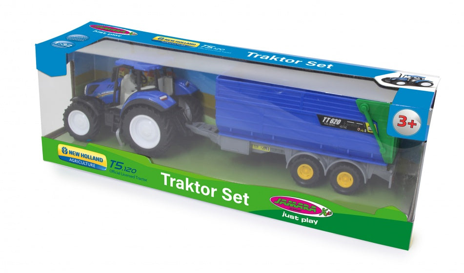 New Holland tractor met kiepwagen 32