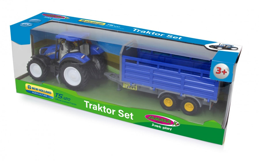 New Holland tractor met veewagen 1:32