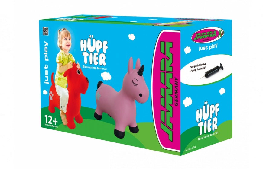 skippydier Unicorn roze junior 62 cm