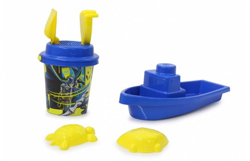 strandset Batman junior blauw/geel 7-delig