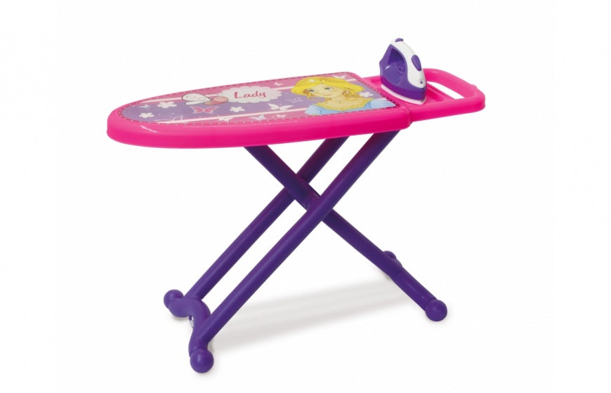 strijkset Little Princess meisjes 71 cm roze/paars 4-delig