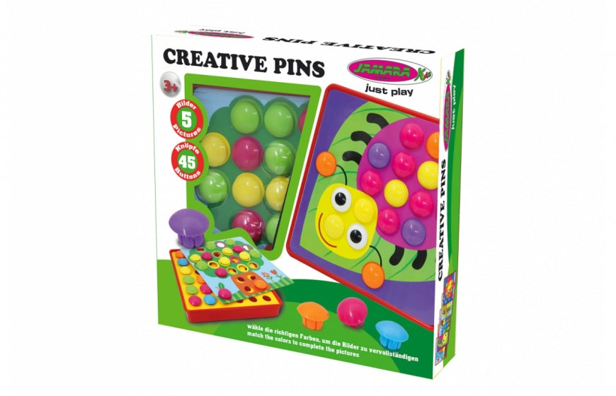 vormenspel Creative Pins junior set B 50-delig