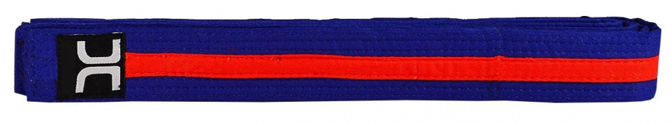 Taekwondoband blauw/rood maat 320 cm