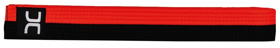 Taekwondoband rood/zwart maat 320 cm