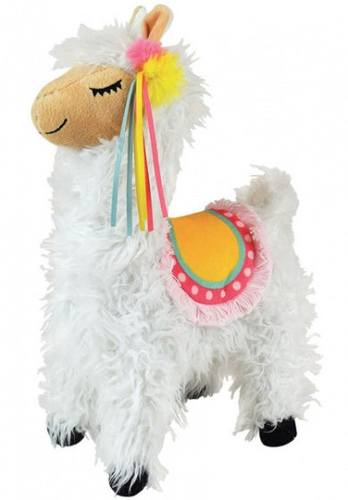 knuffel Lola Lama junior 38 cm wit