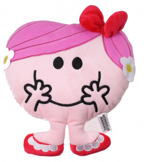 Monsieur Madame knuffelrugzakje Mme Calin roze 25 cm