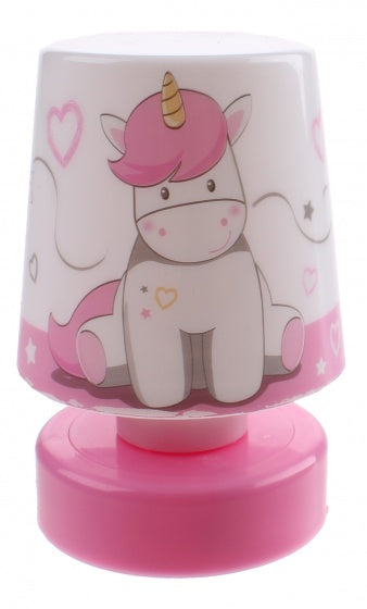 nachtlamp Pusher Space meisjes 11 cm wit/roze
