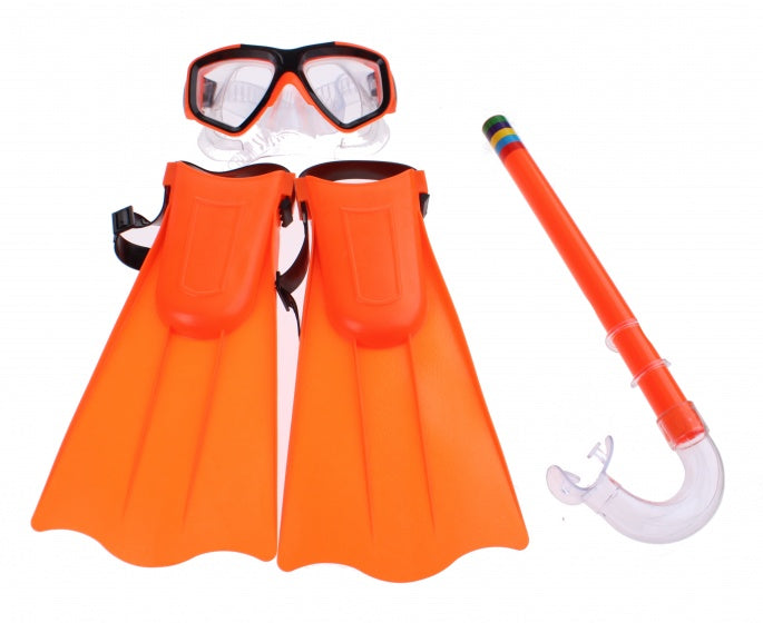 duikset PVC oranje 4-delig