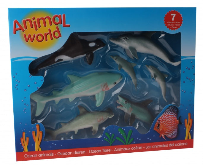 Animal World speelset oceaan dieren 7-delig