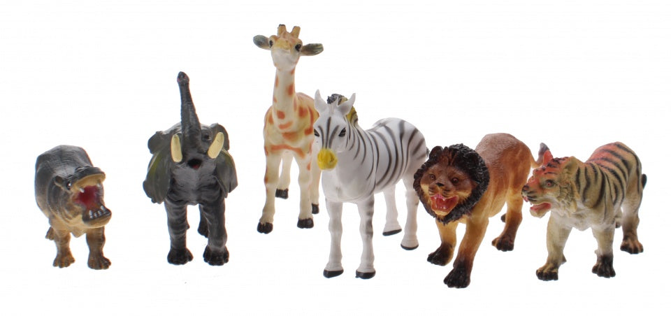Animal World speelset wilde dieren 6-delig