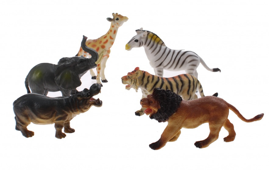 Animal World speelset wilde dieren 6-delig