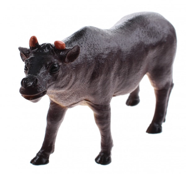Animal World stier 20 cm bruin