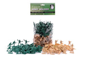 Army Soldier 100 soldaatjes groen/bruin 5 cm