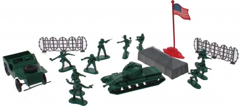 Army Soldier speelset Tent 29-delig 5 cm