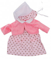Baby Rose babypoppenkleren stippen 40-45 cm