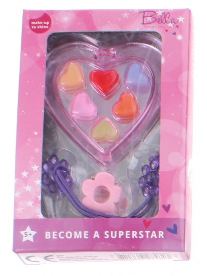 Bella make-up to shine set Hart 3-delig roze