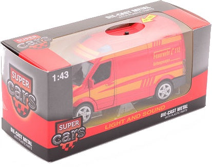 brandweerauto Super Cars met licht en geluid 17 cm