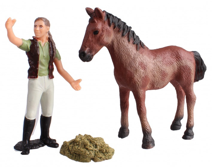 Country Life paarden verzorgingset rood/bruin 10