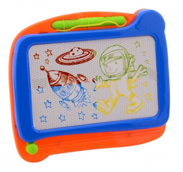 Crea Kids magnetisch kleuren tekenbord oranje/blauw