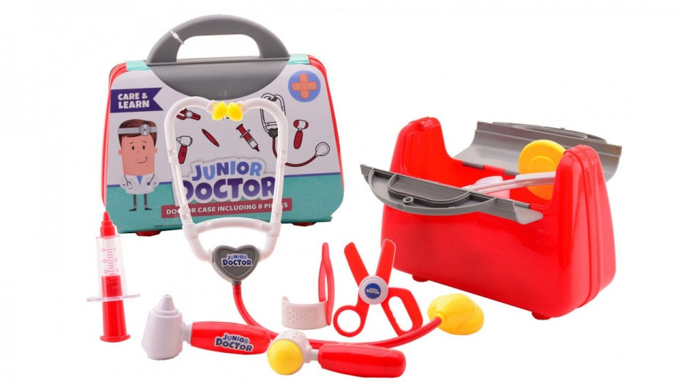 dokterstas met accessoires 21 cm 8-delig